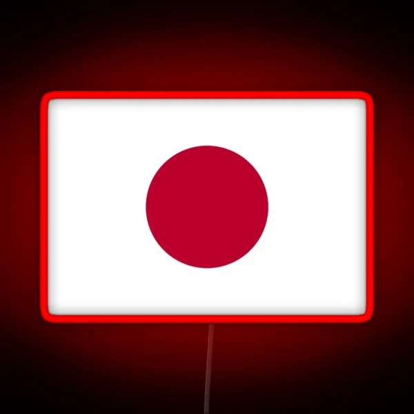 Official Flag Of Japan RGB Neon Sign