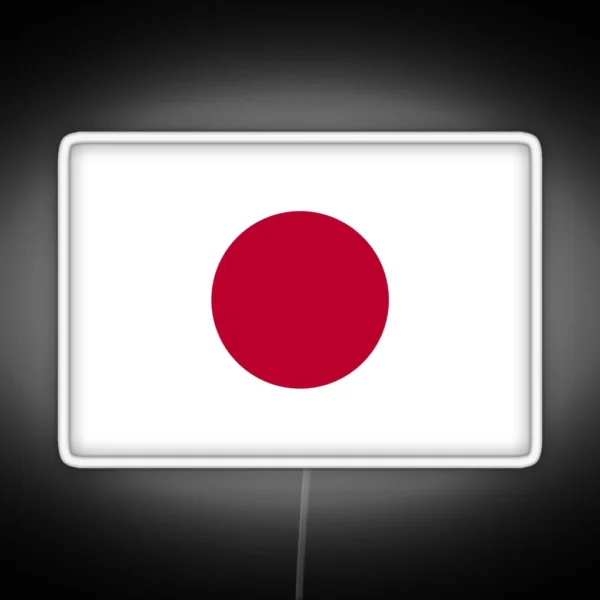 Official Flag Of Japan RGB Neon Sign