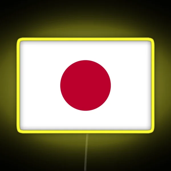 Official Flag Of Japan RGB Neon Sign