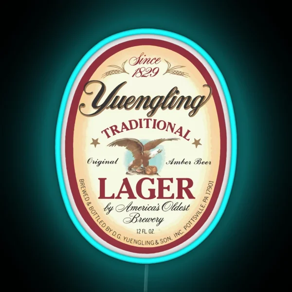 Official Merchandise Yuengling Lager RGB Neon Sign