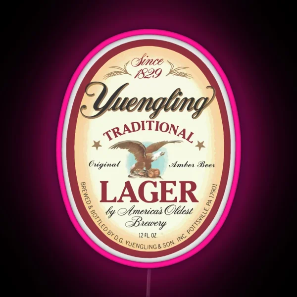 Official Merchandise Yuengling Lager RGB Neon Sign