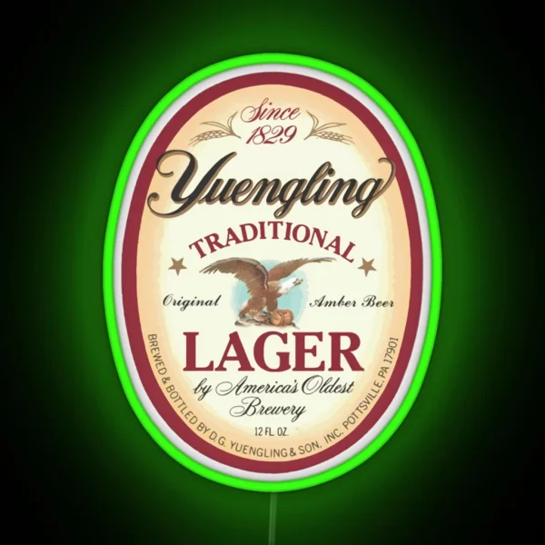 Official Merchandise Yuengling Lager RGB Neon Sign