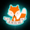 RGB Neon Wall Sign Oh For Fox Sake Fun Decoration
