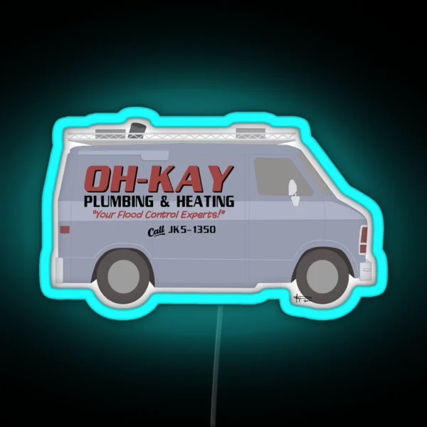 Oh Kay Plumbing Van RGB Neon Sign