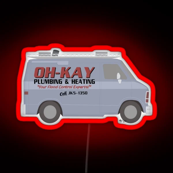 Oh Kay Plumbing Van RGB Neon Sign