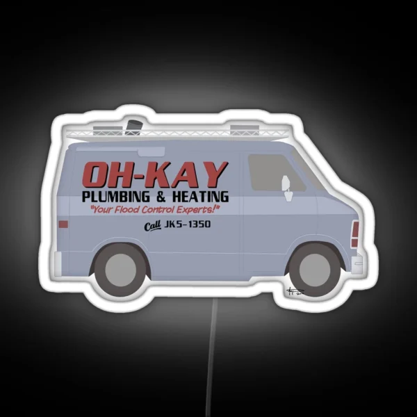 Oh Kay Plumbing Van RGB Neon Sign