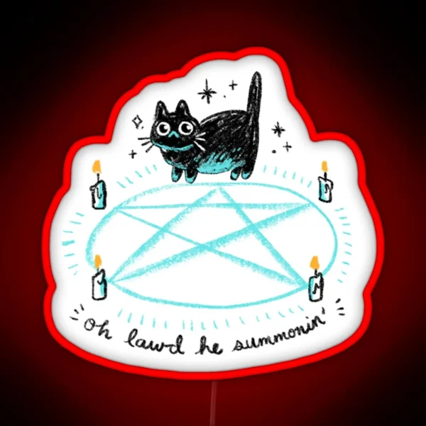 Oh Lawd He Summonin RGB Neon Sign