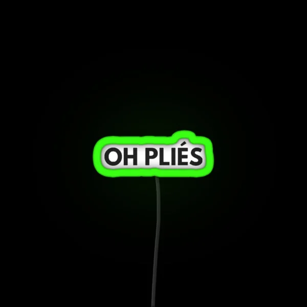 OH Plies RGB Neon Sign
