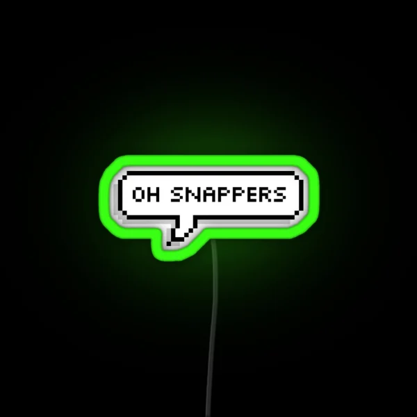 Oh Snappers RGB Neon Sign