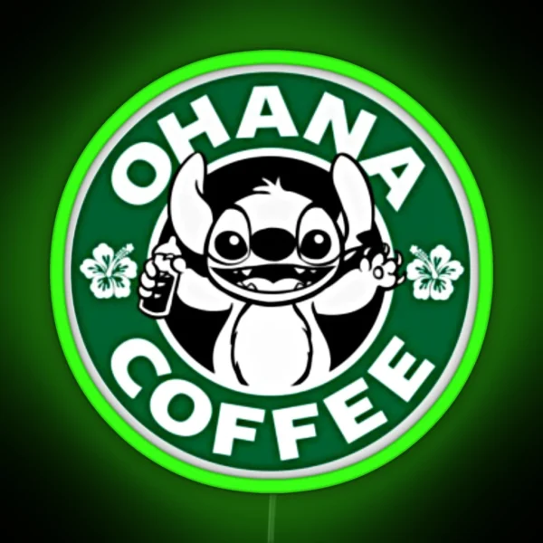 Ohana Coffee RGB Neon Sign