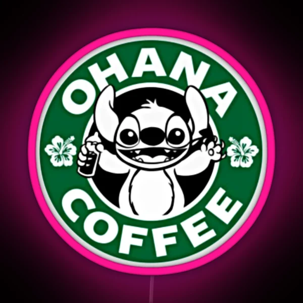 Ohana Coffee RGB Neon Sign