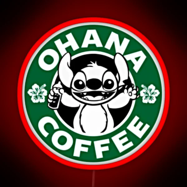 Ohana Coffee RGB Neon Sign
