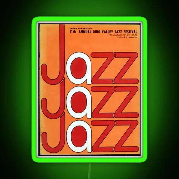 Ohio Valley Jazz Festival RGB Neon Sign