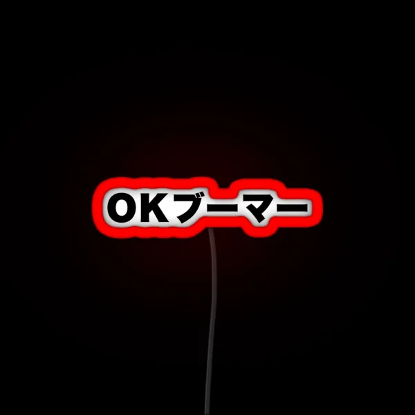 OK Boomer Japanese RGB Neon Sign