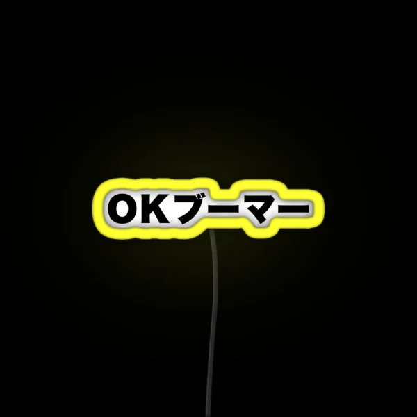 OK Boomer Japanese RGB Neon Sign