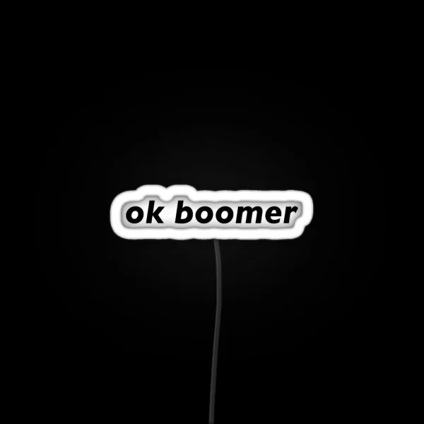 Ok Boomer Meme RGB Neon Sign