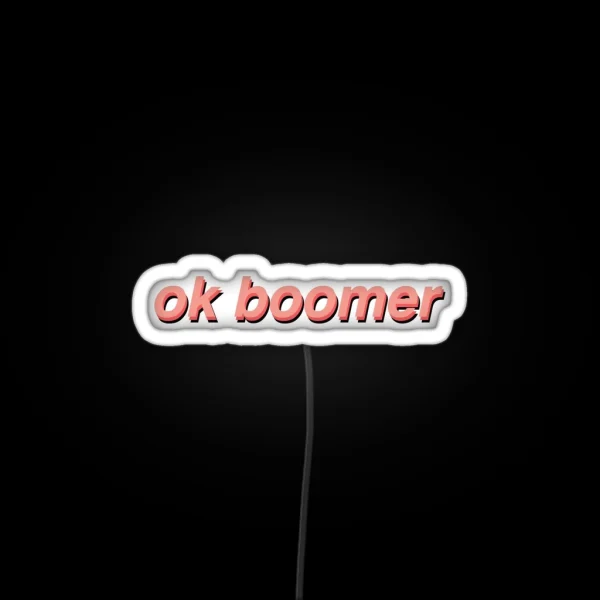 Ok Boomer RGB Neon Sign