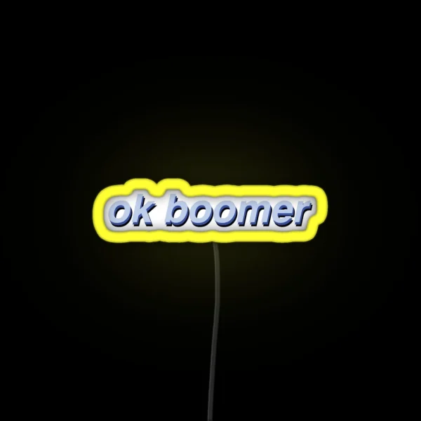 Ok Boomer RGB Neon Sign