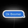 OK Boomer Modern LED Neon Sign for Home Decor Rooms