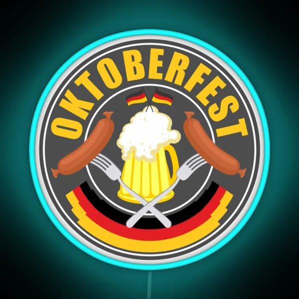 Oktoberfest German Beer Festival RGB Neon Sign