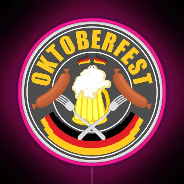 Oktoberfest German Beer Festival RGB Neon Sign