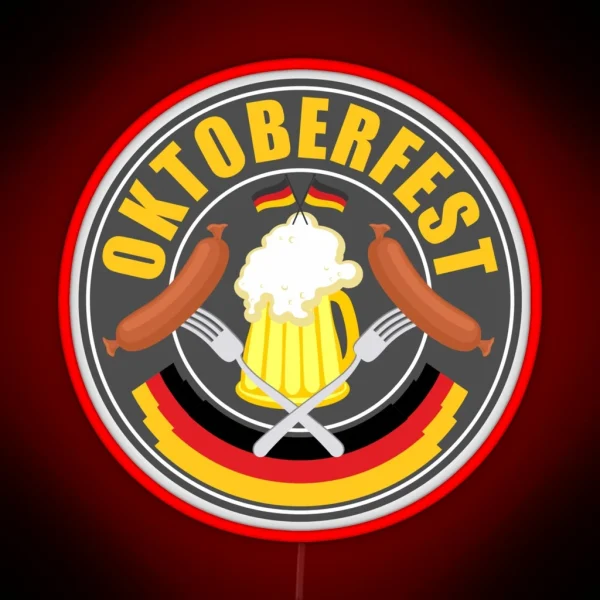Oktoberfest German Beer Festival RGB Neon Sign