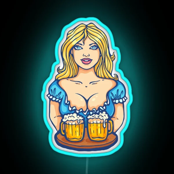 Oktoberfest Girl RGB Neon Sign