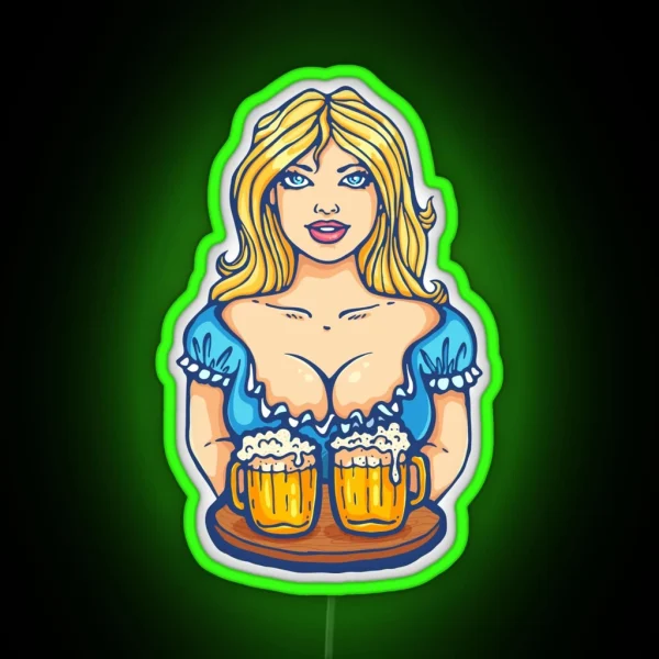 Oktoberfest Girl RGB Neon Sign