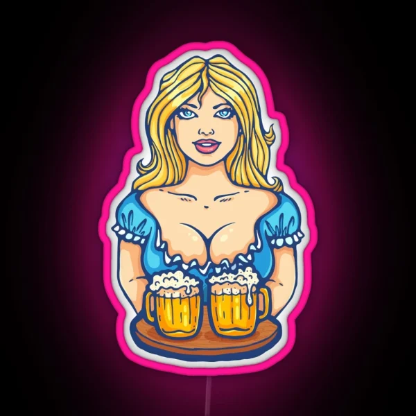 Oktoberfest Girl RGB Neon Sign