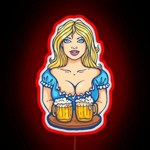 Oktoberfest Girl RGB Neon Sign