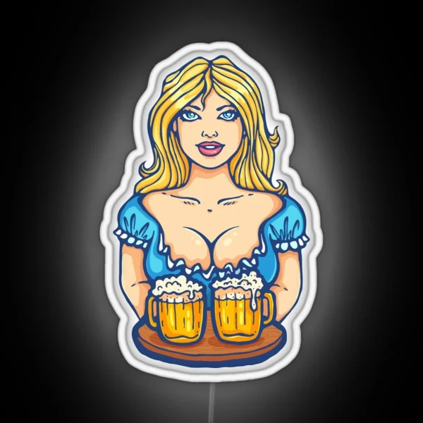 Oktoberfest Girl RGB Neon Sign