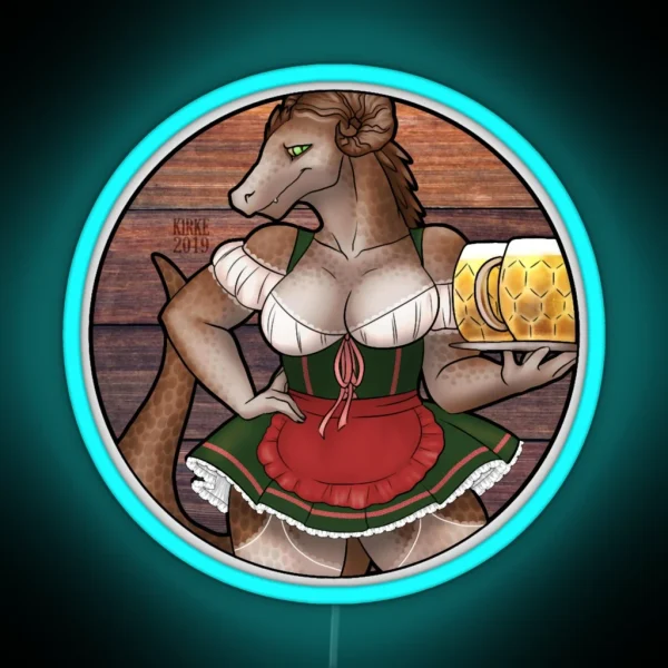 Oktoberfest Pilsner Dragon RGB Neon Sign