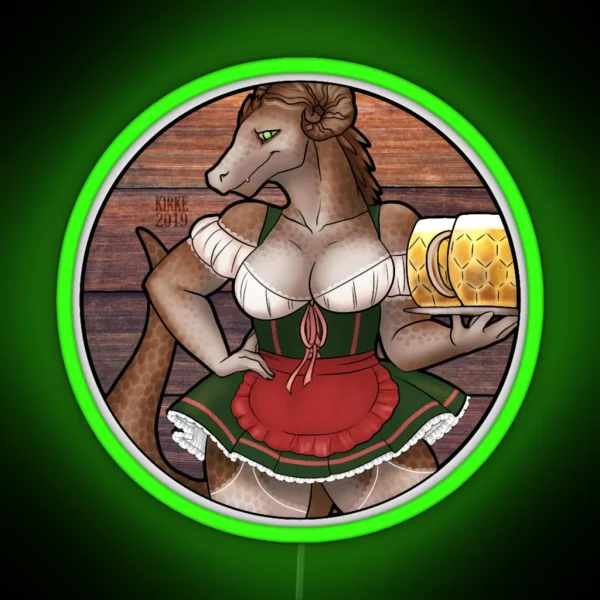 Oktoberfest Pilsner Dragon RGB Neon Sign