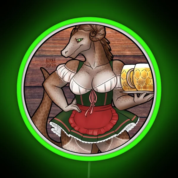 Oktoberfest Pilsner Dragon RGB Neon Sign