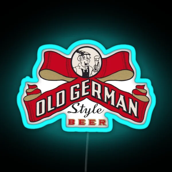 Old German Beer Design RGB Neon Sign