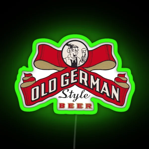 Old German Beer Design RGB Neon Sign