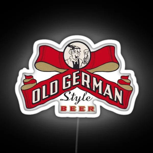 Old German Beer Design RGB Neon Sign