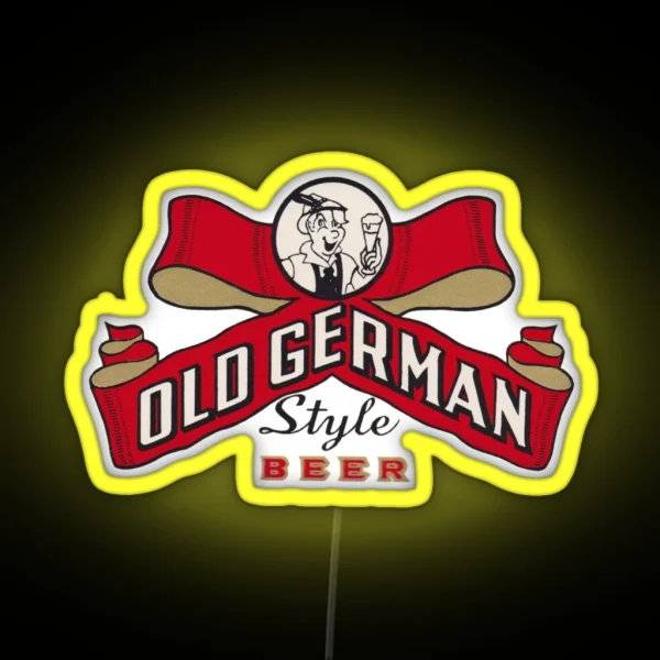 Old German Beer Design RGB Neon Sign