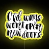 Modern LED Lighted Signs Replace Traditional Neon Advertising Displays Easily