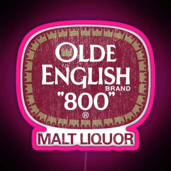 Olde English 40oz Malt Liquor RGB Neon Sign