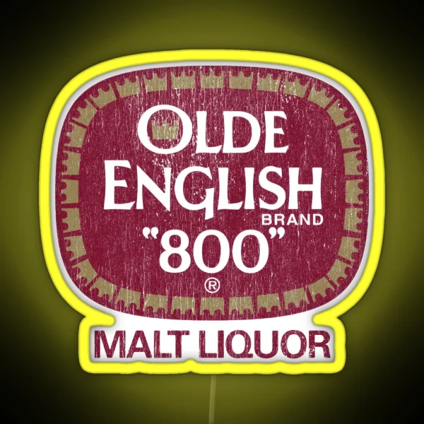 Olde English 40oz Malt Liquor RGB Neon Sign