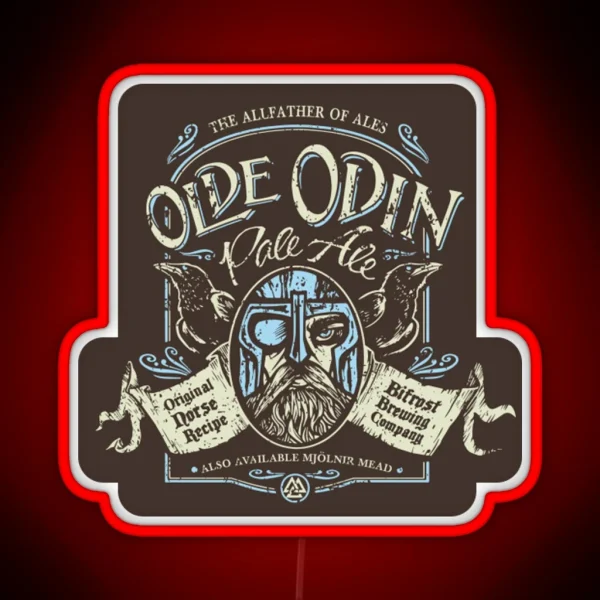 Olde Odin Pale Ale RGB Neon Sign