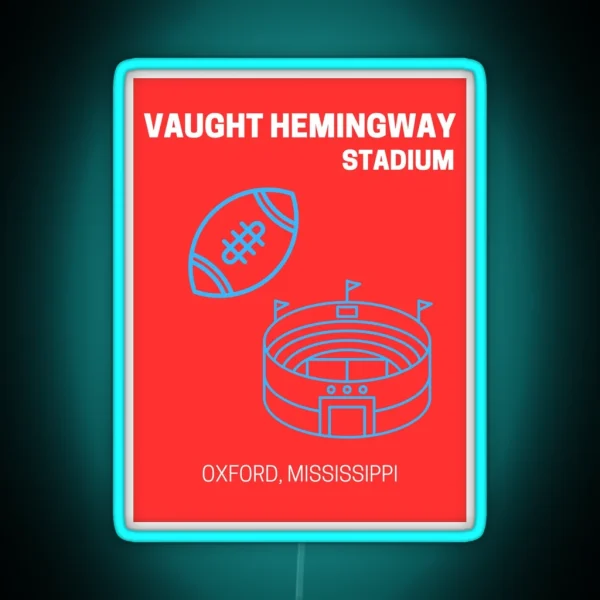 Ole Miss Football Stadium RGB Neon Sign