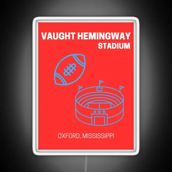 Ole Miss Football Stadium RGB Neon Sign