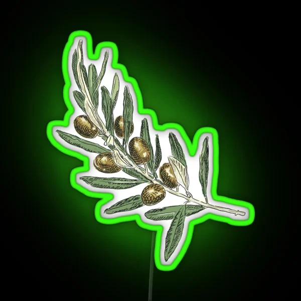 Olive Branch RGB Neon Sign