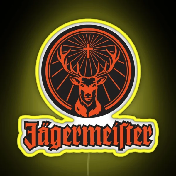 OLLIJ JAGERMEISTER ALCOHOLIC RGB Neon Sign