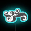 Vibrant OM mantra in radiant colors, illuminating cosmic energy within.