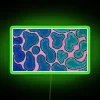 Eye-catching ombre waves neon sign adds modern vibrant ambiance instantly