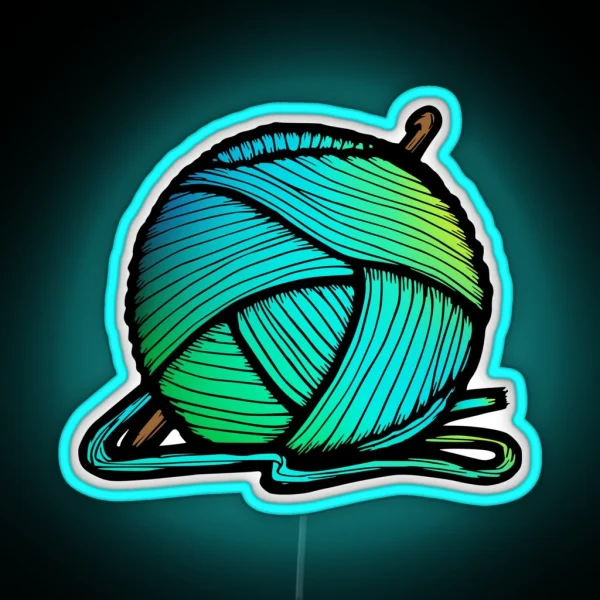 Ombre Yarn RGB Neon Sign
