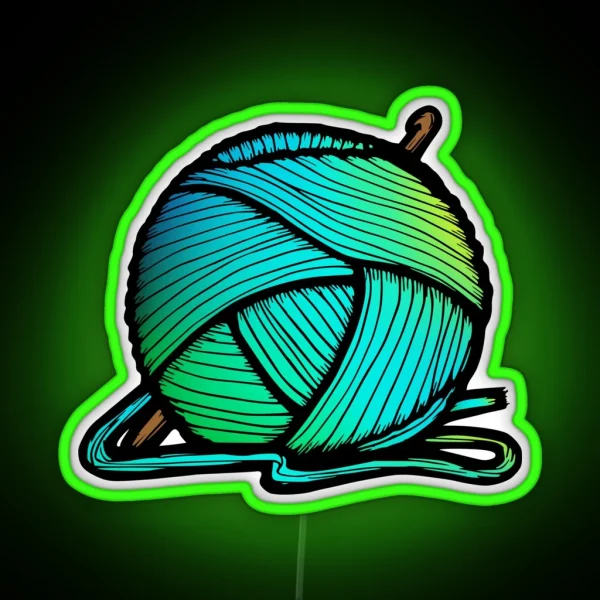 Ombre Yarn RGB Neon Sign